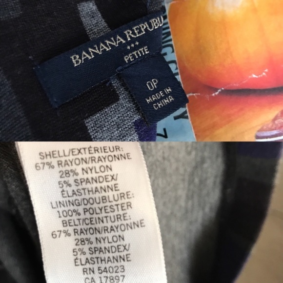 Banana Republic Graphic Geo Print Knit Dress Belte - Picture 8 of 8